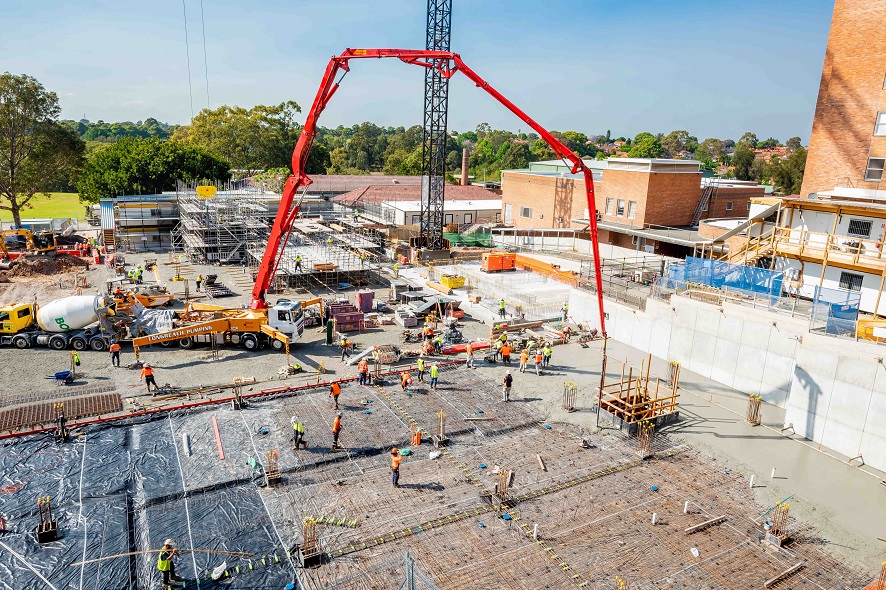 Redevelopment hits milestone with first Concrete Pour